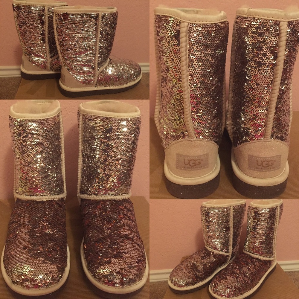 Ugg glitter changing boots!
